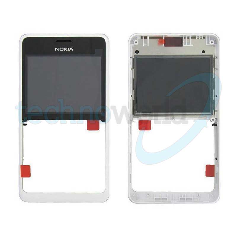 Cover Frontale Bianco Nokia 210 Asha Dual