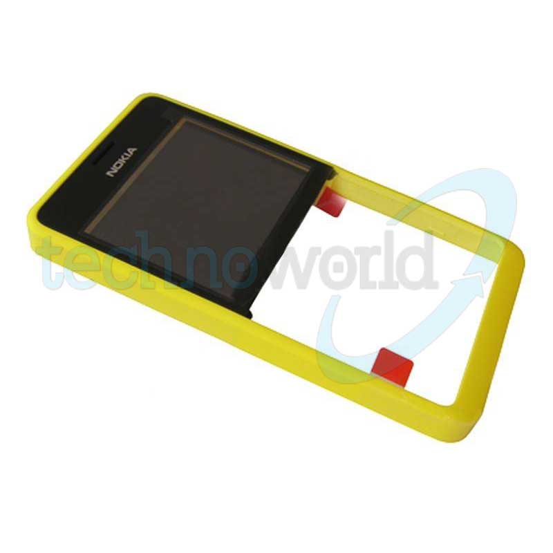 Cover Frontale Giallo Nokia 210 Asha
