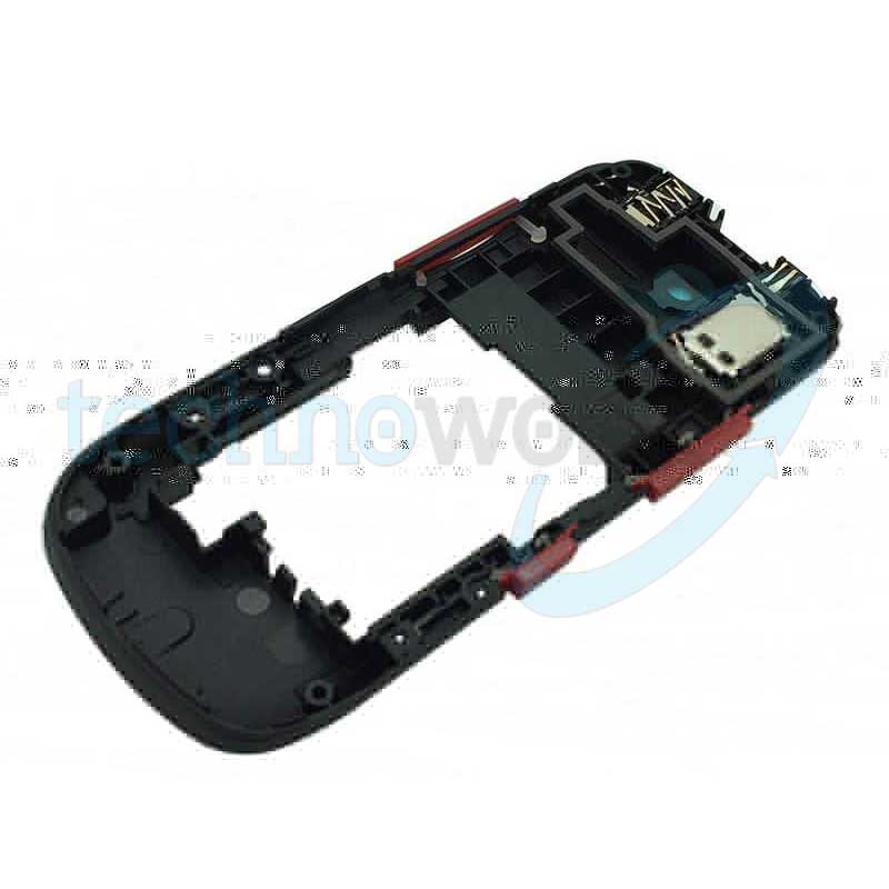 Telaio Posteriore Nokia 202 Asha Nero-Rosso