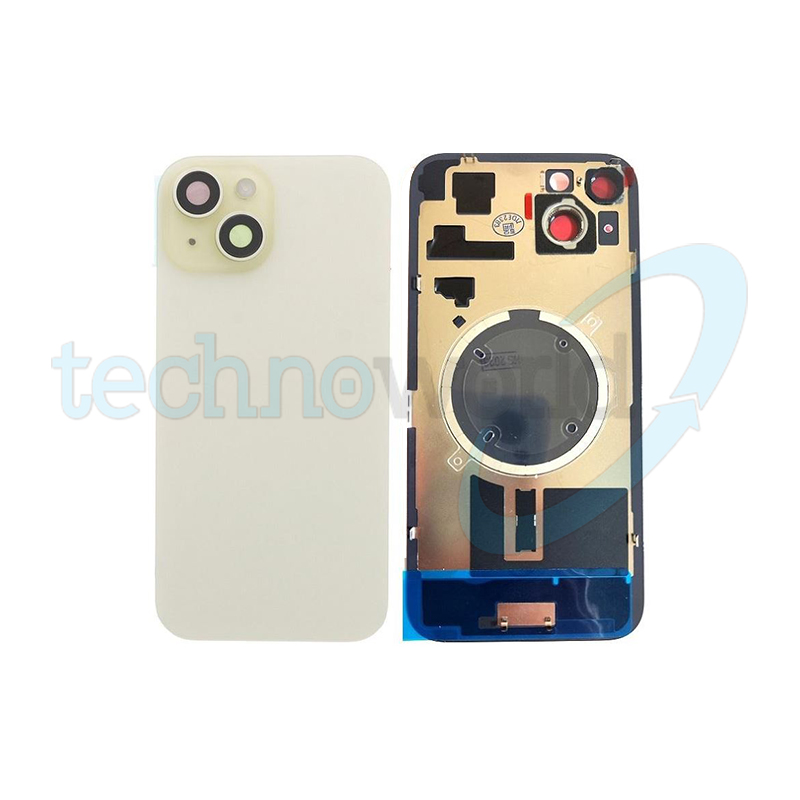 Vetrino Cover Batteria iPhone 15 Plus Giallo