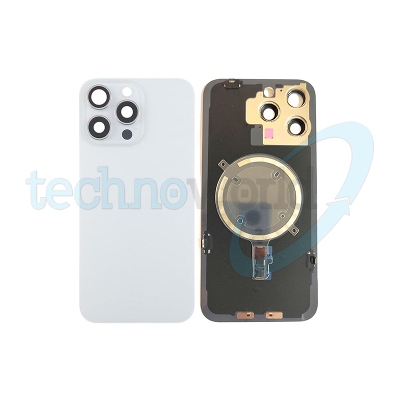 Vetrino Cover Batteria iPhone 15 Pro Max Bianco