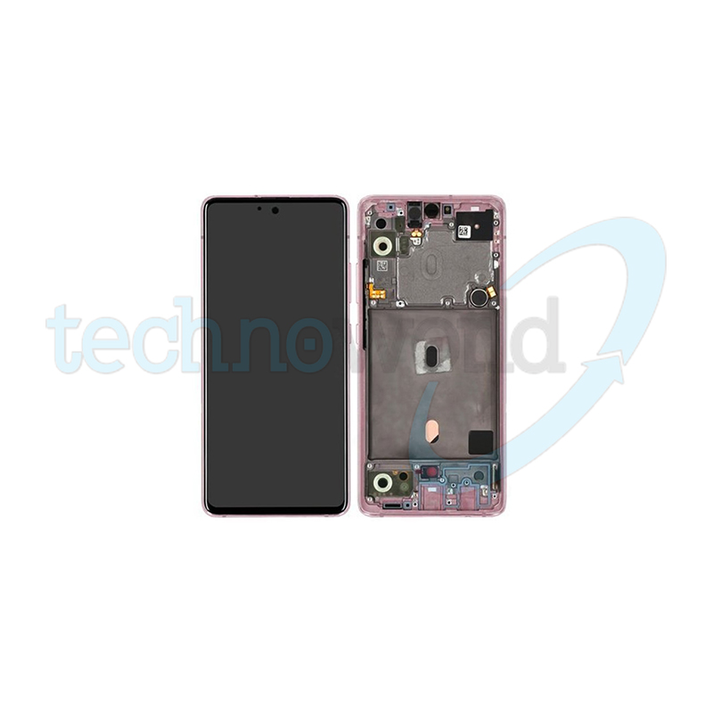 Display Ori. Samsung A51 5G A516 Rosa con Frame