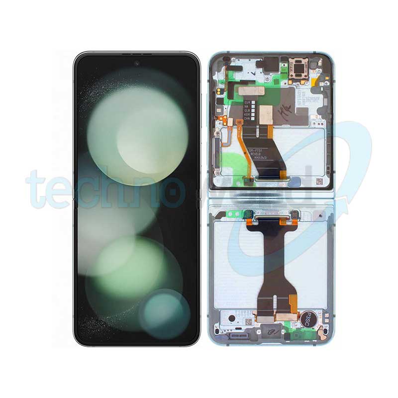 Display Ori. Samsung Z Flip 5 5G F731 Verde con Frame