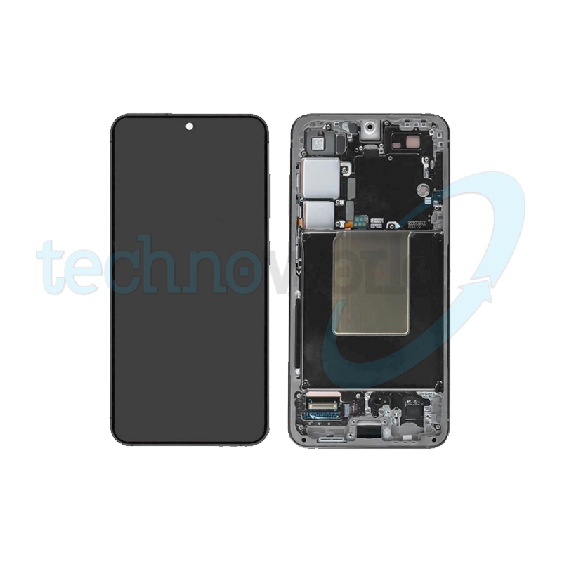 Display Ori. Samsung S24 S921 Grigio con Frame
