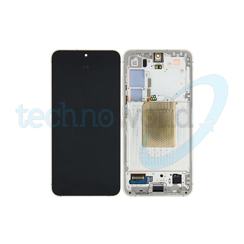 Display Ori. Samsung S24 S921 Giallo con Frame