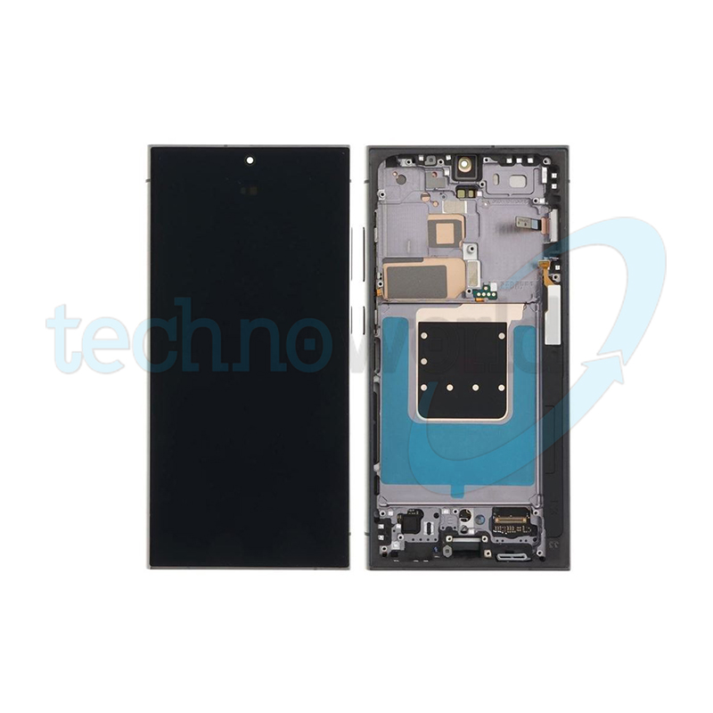 Display Ori. Samsung S24 Ultra S928 Nero con Frame