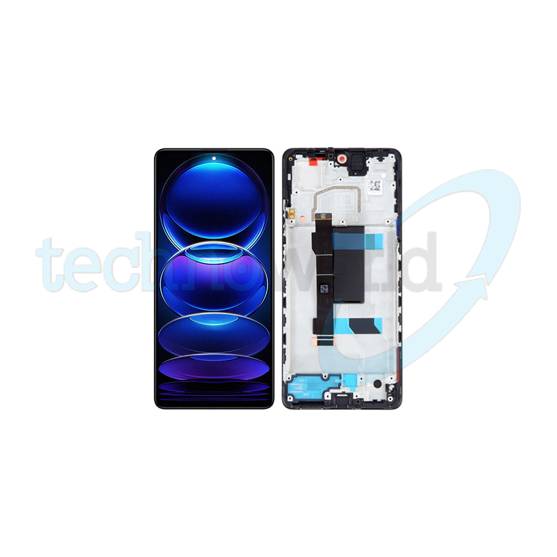 Display Ori. Xiaomi Redmi Note 12 Pro Plus 5G Nero con Frame