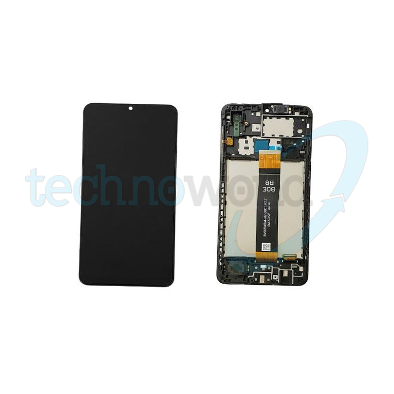 Display Ori. Samsung A02 2021 A022 Nero con Frame