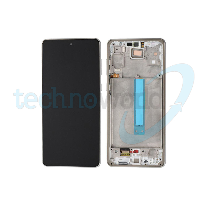 Display Ori. Samsung A73 5G A736 Bianco con Frame