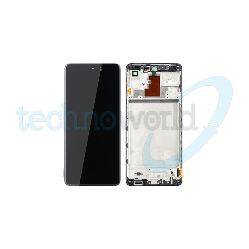 Display Ori. Samsung M62 M625 Nero con Frame