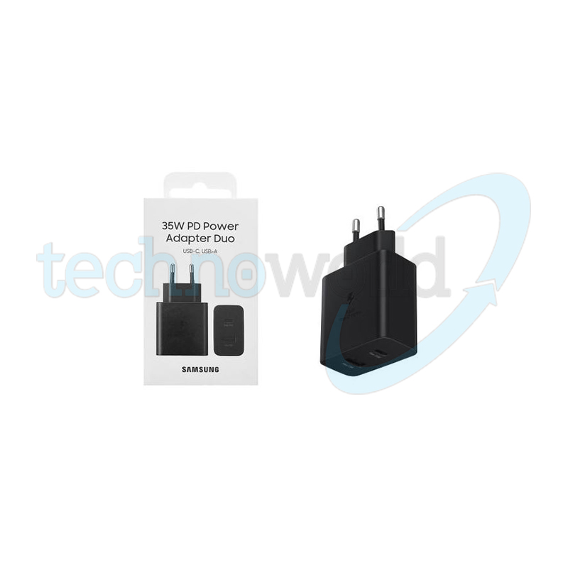 Caricabatterie Samsung EP-TA220 35W Nero - USB-C + USB