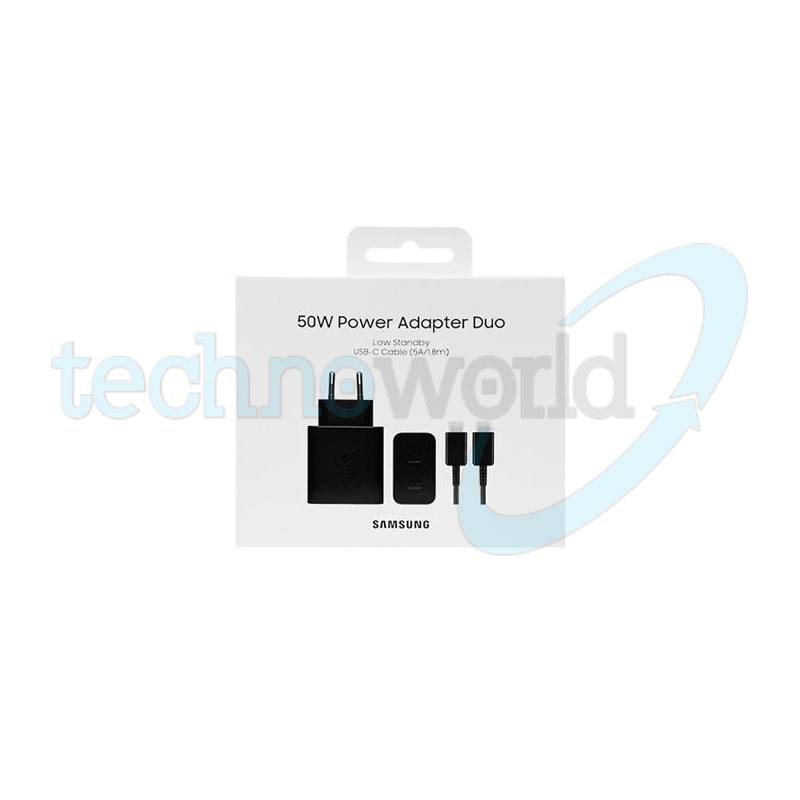Caricabatterie Samsung EP-T5020 50W Nero - 2x USB-C