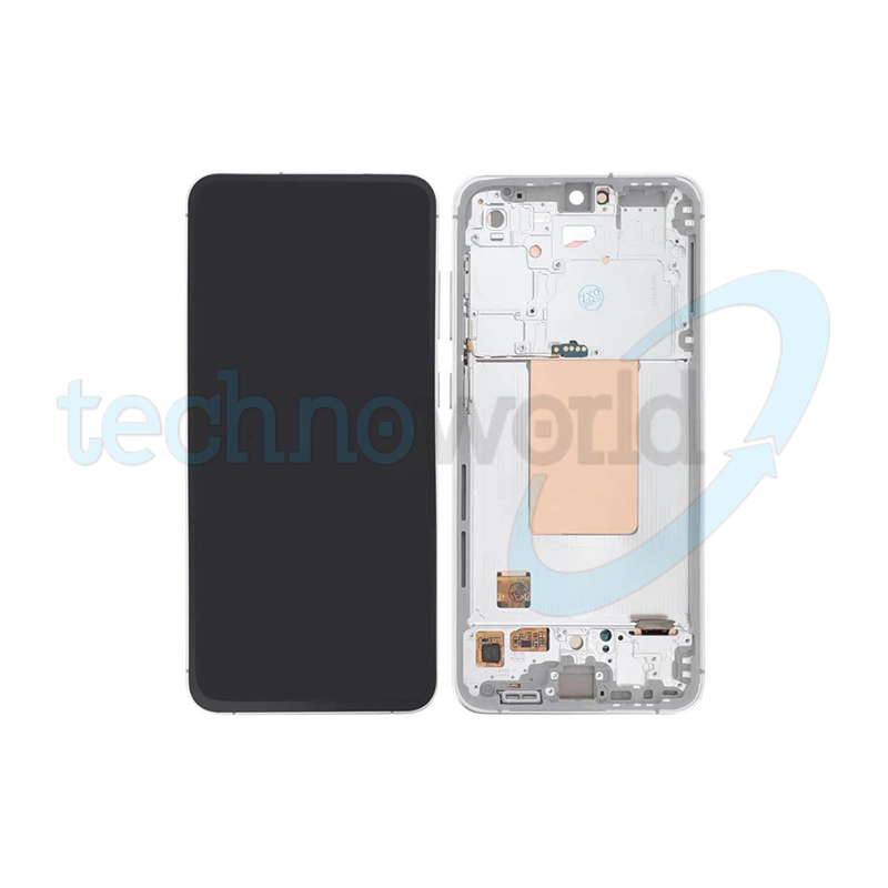 Display Ori. Samsung S24 FE S721 Silver con Frame