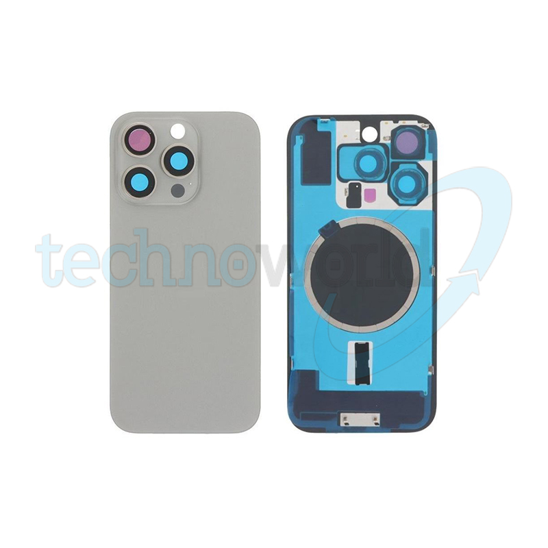 Vetrino Cover Batteria iPhone 16 Pro Titanio Naturale