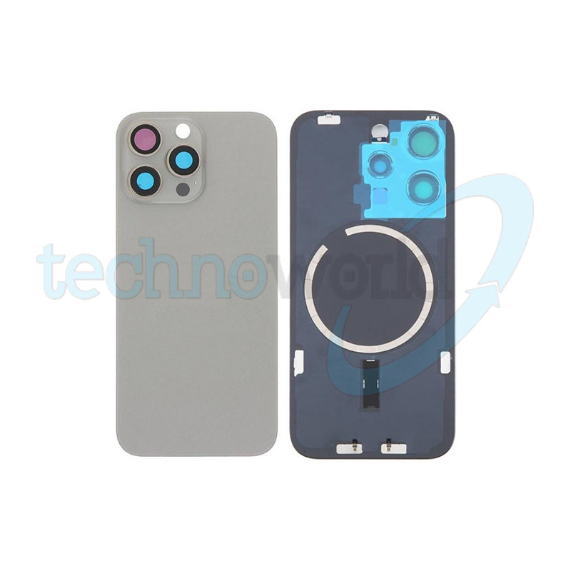Vetrino Cover Batteria iPhone 16 Pro Max Titanio Naturale