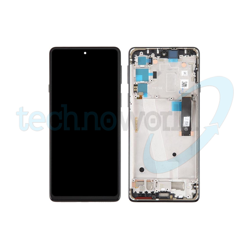 Display Ori. Moto Edge 20 5G Nero con Frame