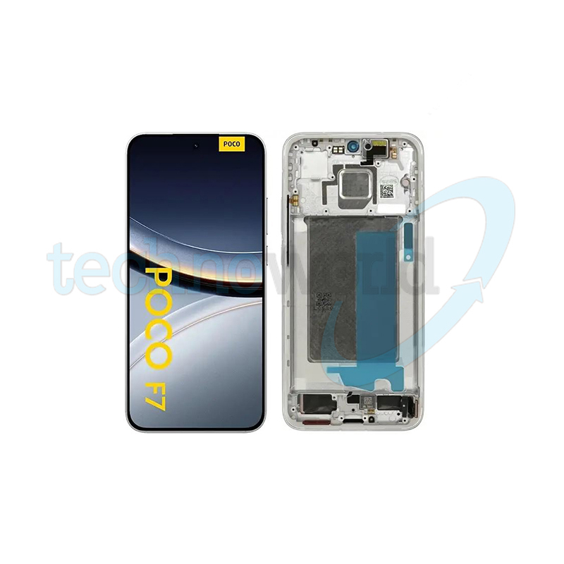 Display Ori. Xiaomi Poco F7 5G Nero con Frame