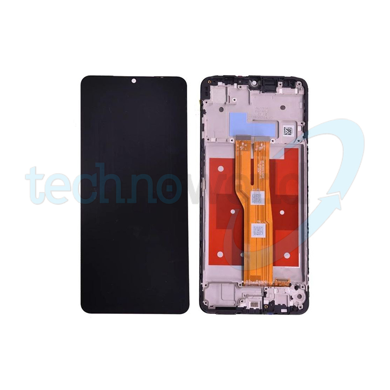 Display Ori. Samsung A07 A075 Nero con Frame