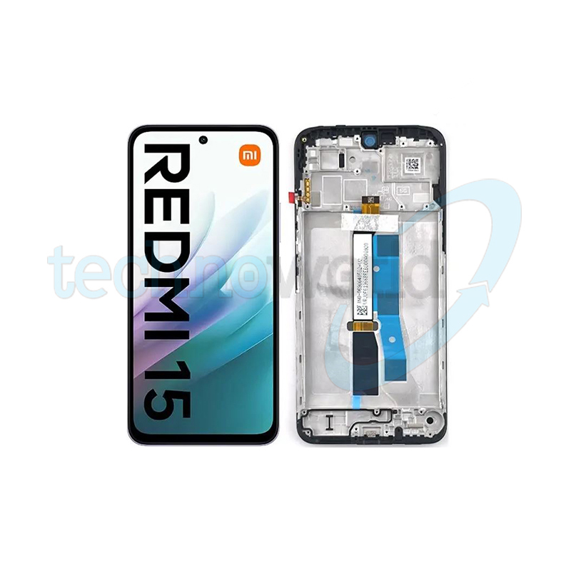 Display Ori. Xiaomi Redmi 15 4G Nero con Frame
