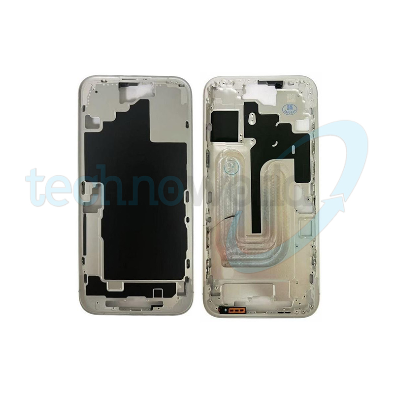 Telaio Centrale iPhone 16 Plus Bianco - (Con Flat Tasto Camera)