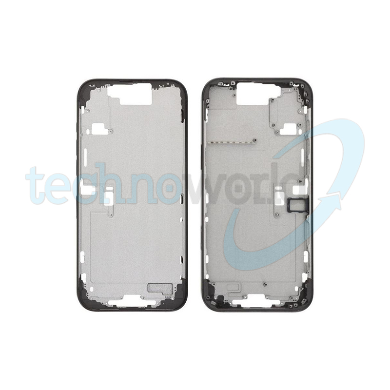 Telaio Centrale iPhone 16 Pro Max Nero - (Con Flat Tasto Camera)