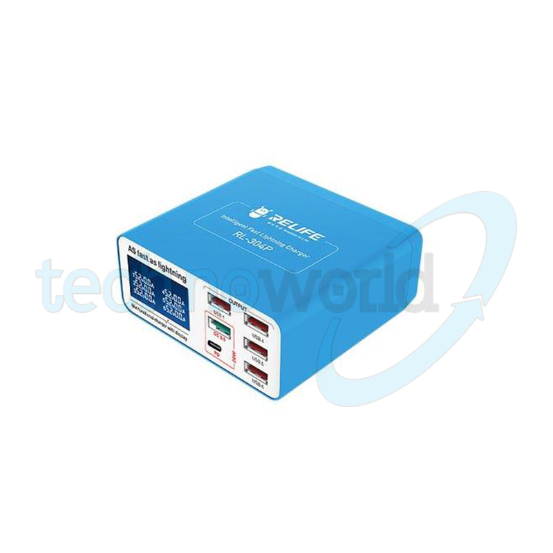 Relife RL-304P iCharge Stazione Ricarica 6 Porte