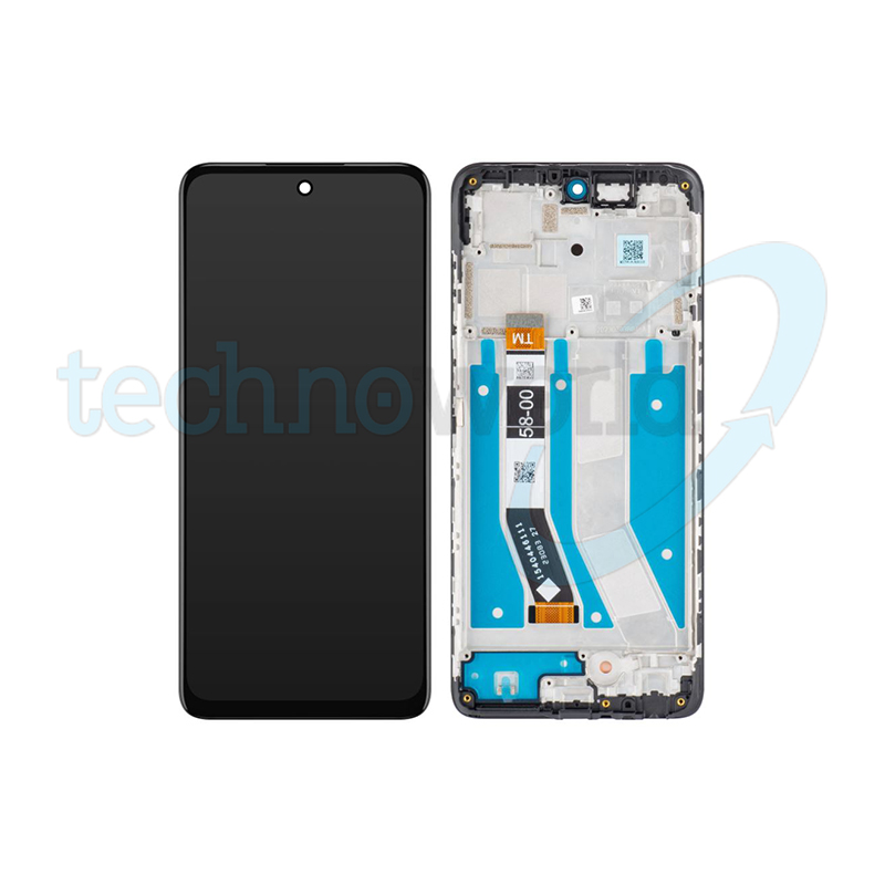 Display Ori. Moto G73 5G Nero con Frame