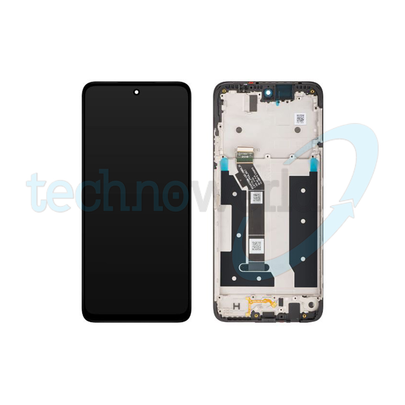 Display Ori. Moto G35 Nero con Frame